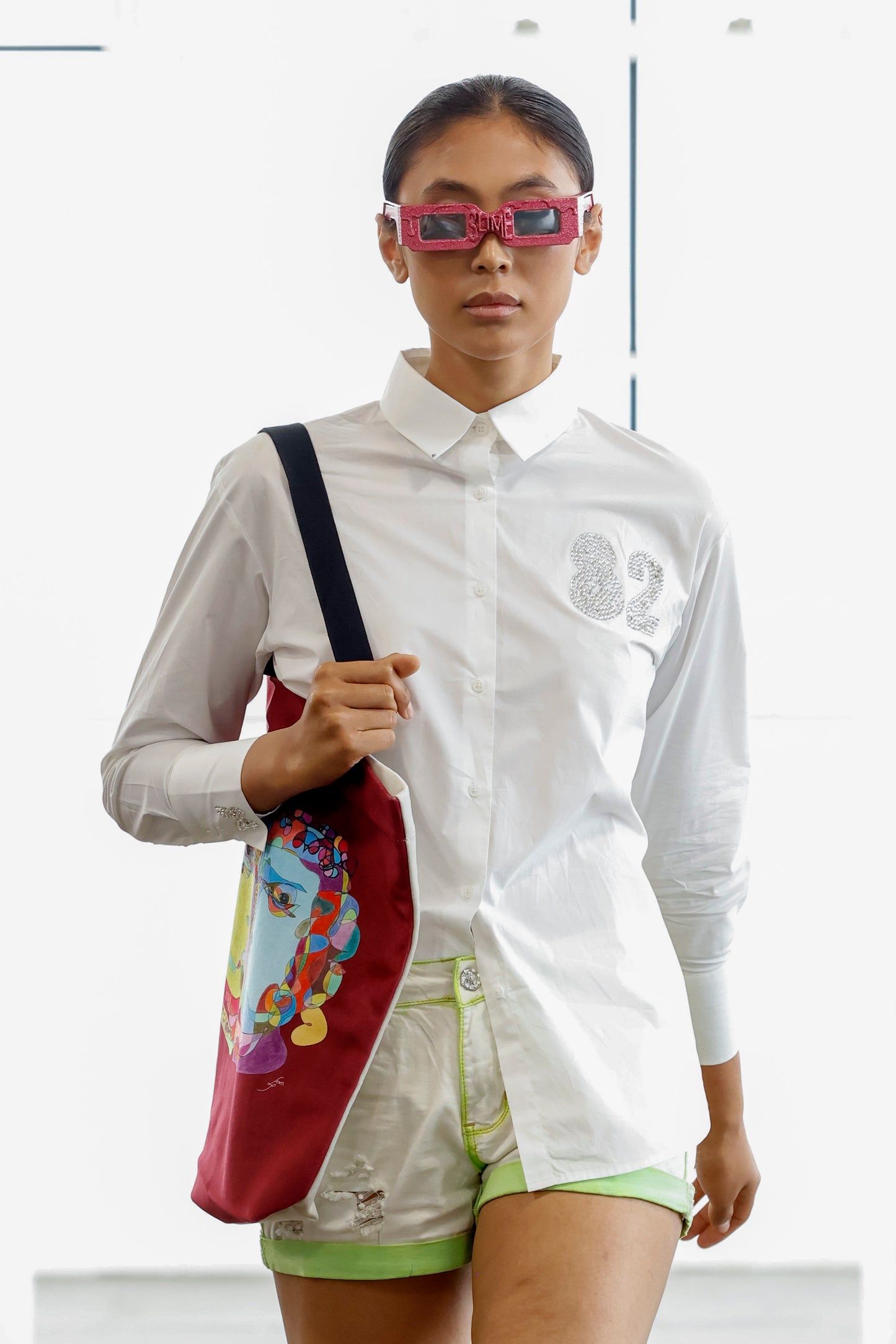 Tote bag stiliaus rankinė „Garbanotoji fauna”