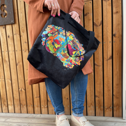 Tote bag stiliaus rankinė „Zodiakų Materija“