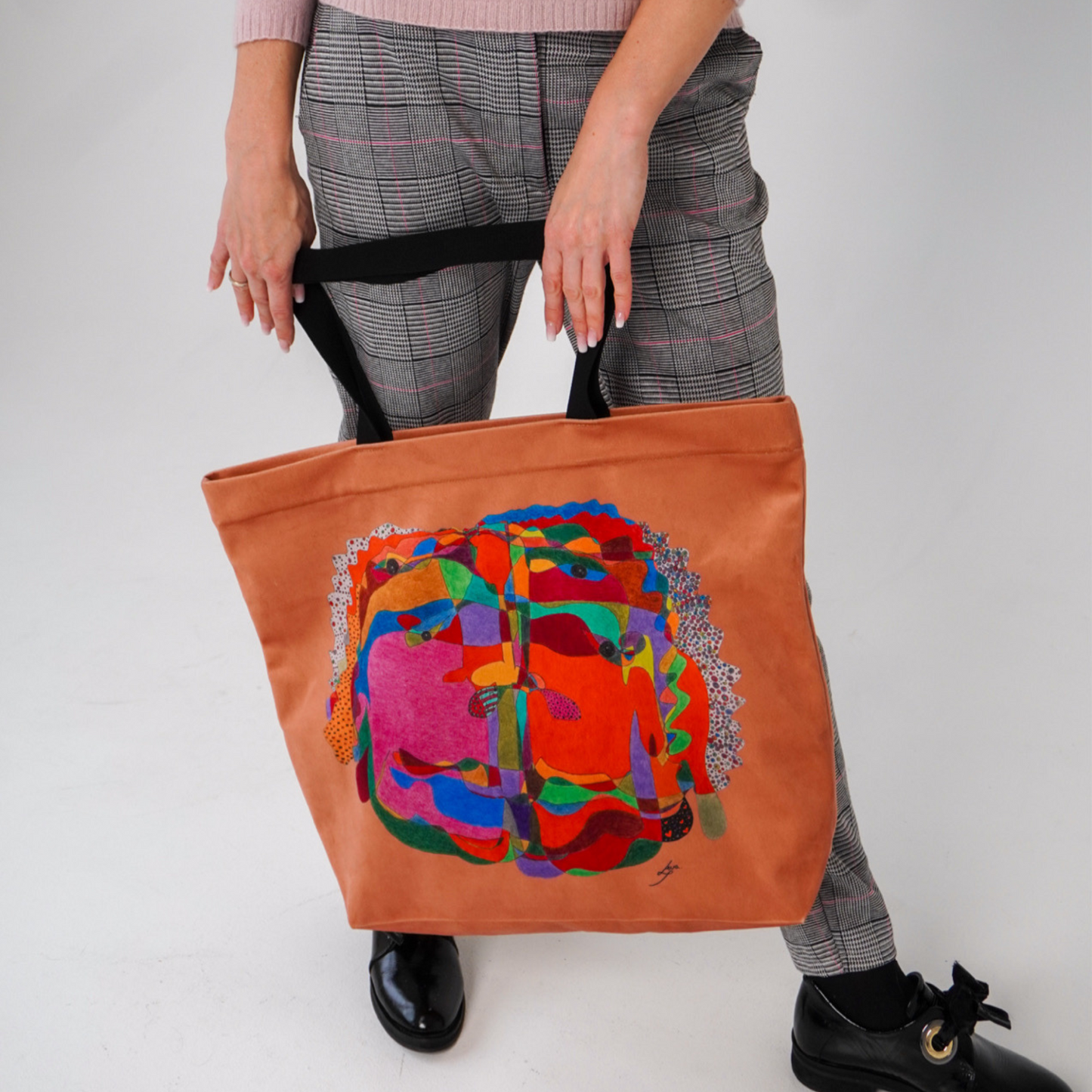 Tote bag stiliaus rankinė „Raudonoji Ugnis“