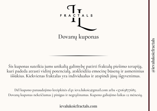 Dovanų kuponas individualiai fraktalinei sesijai (online)