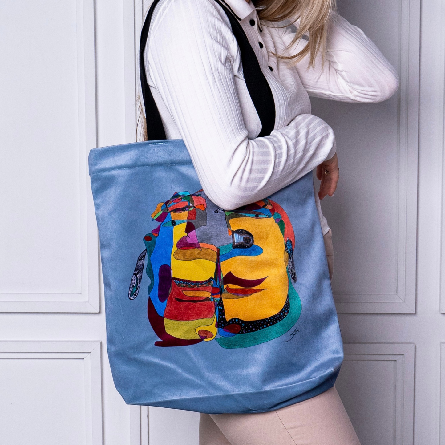 Tote bag stiliaus rankinė „Geltonoji planeta”