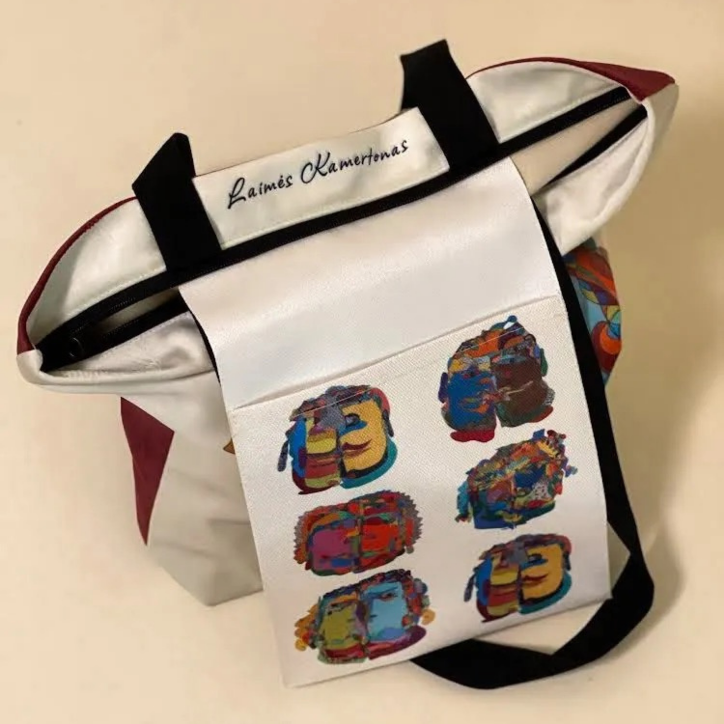 Tote bag stiliaus rankinė „Garbanotoji fauna”