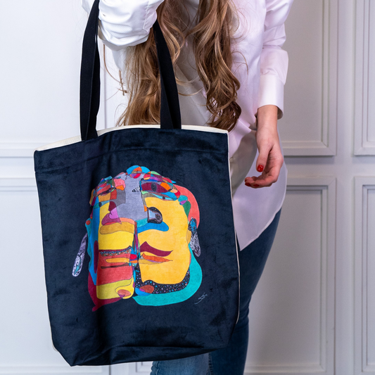 Tote bag stiliaus rankinė „Geltonoji planeta”