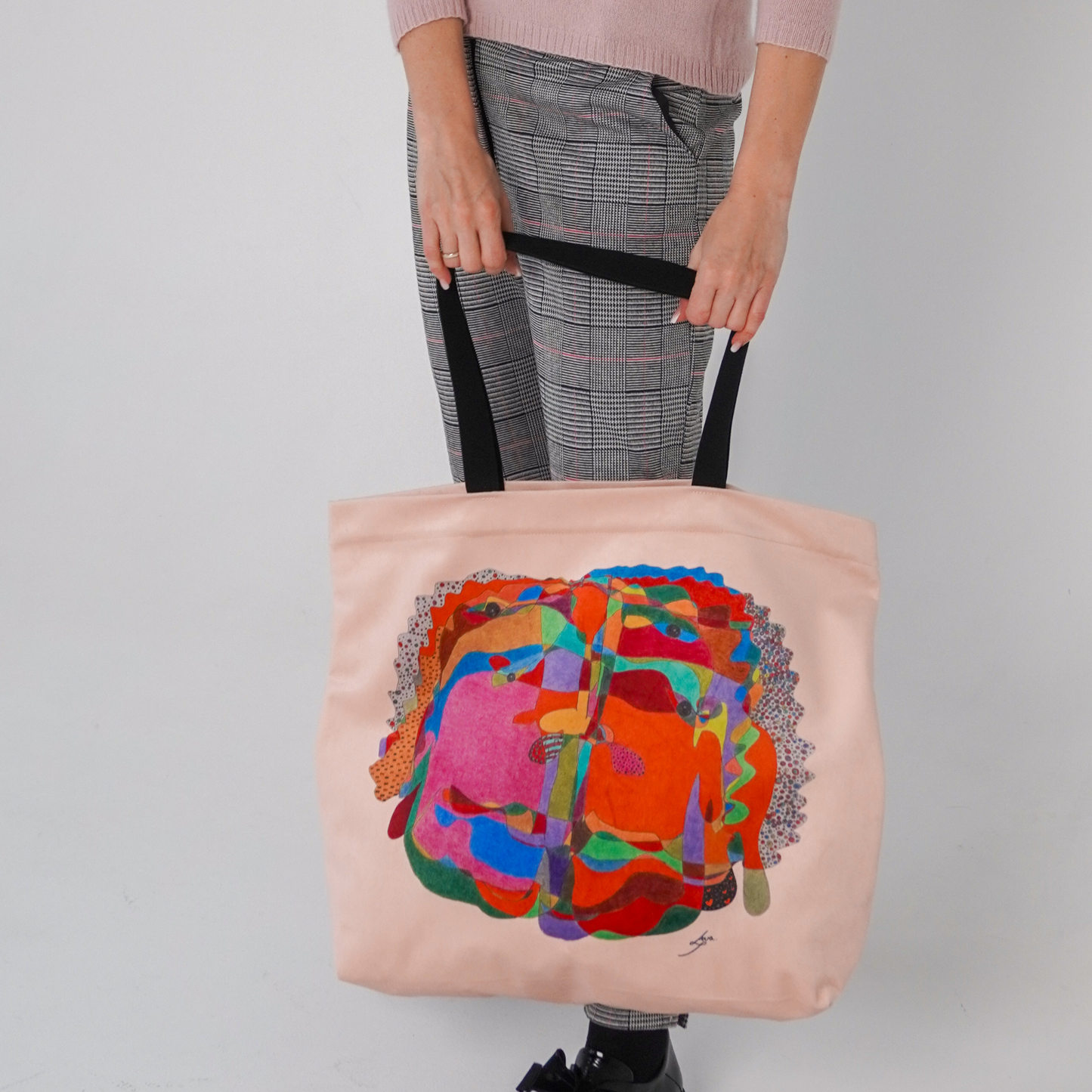 Tote bag stiliaus rankinė „Raudonoji Ugnis“