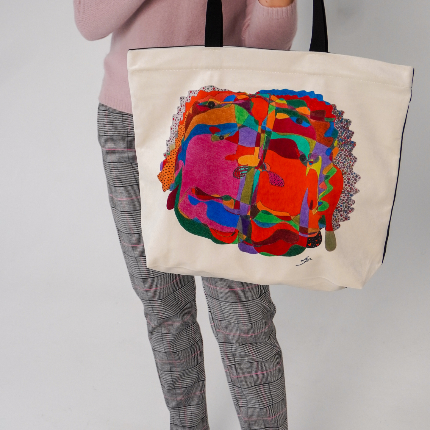 Tote bag stiliaus rankinė „Raudonoji Ugnis“